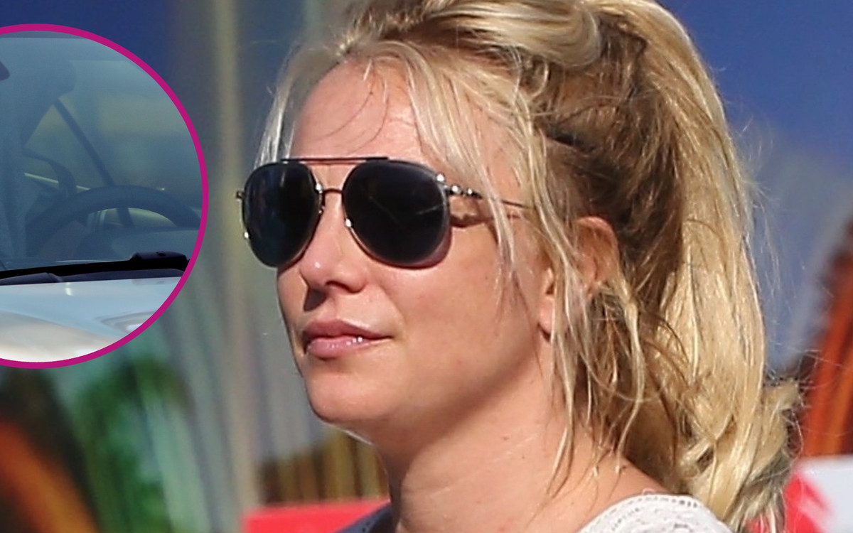 Britney Spears sfotografowana w samochodzie przez paparazzi. Dziwnie się zachowywała
