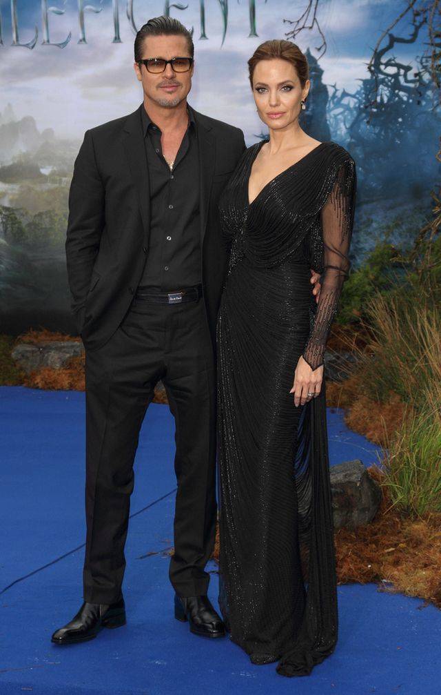 Angelina Jolie i Brad Pitt na londyńskiej premierze Maleficent