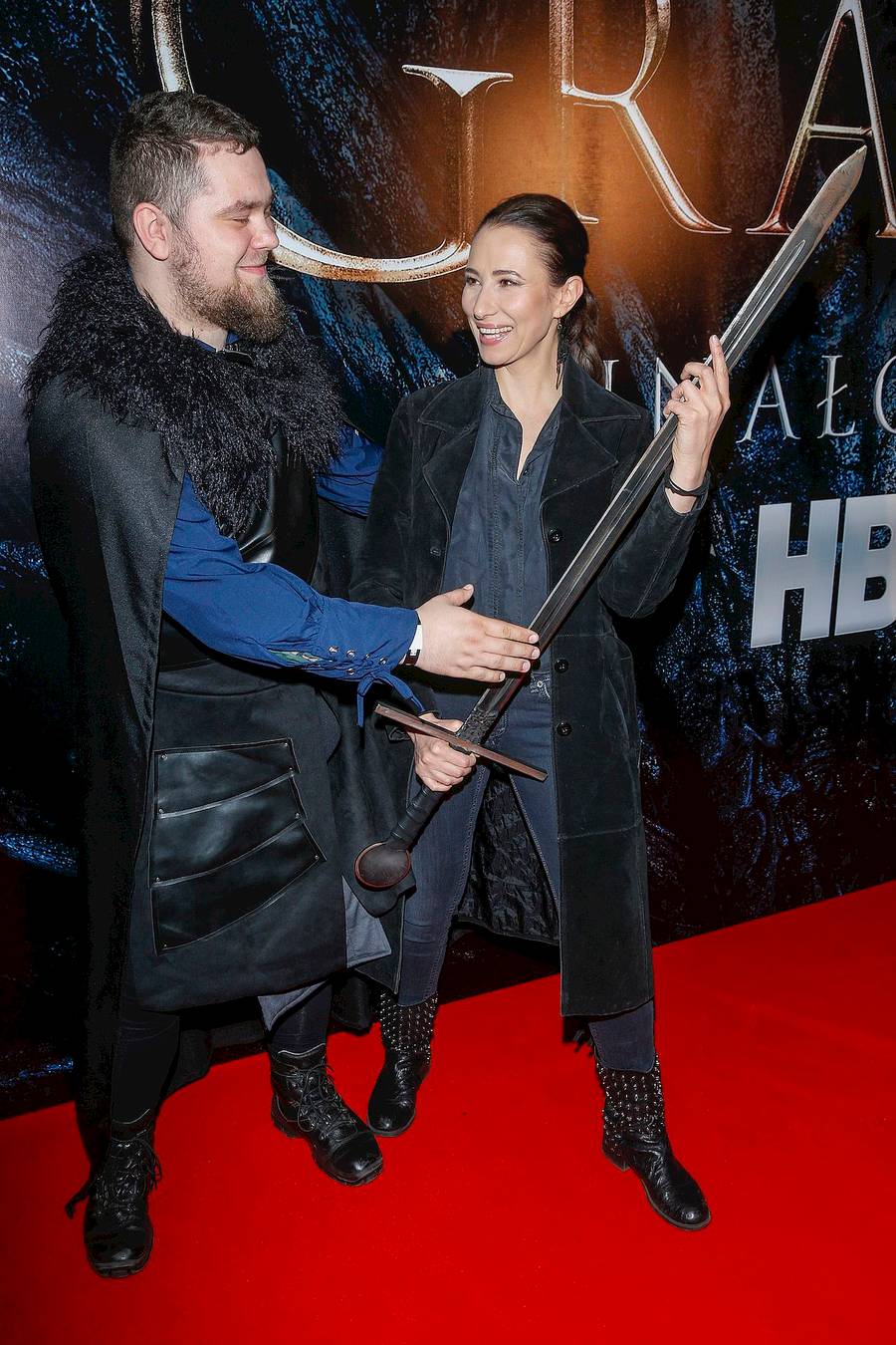 Aleksandra Popławska na premierze Gry o tron