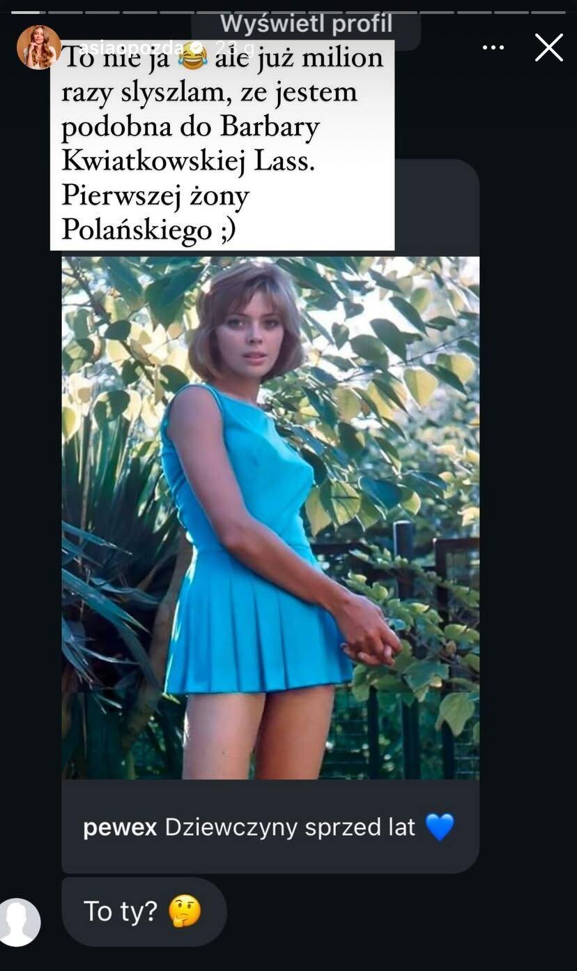 Joanna Opozda, fot. Instagram. 