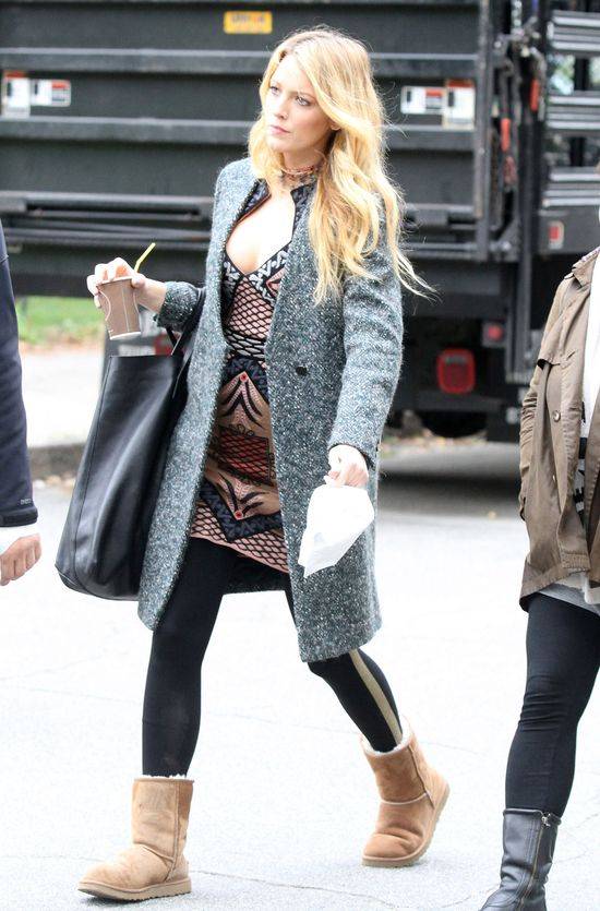 Blake Lively na planie serialu Plotkara