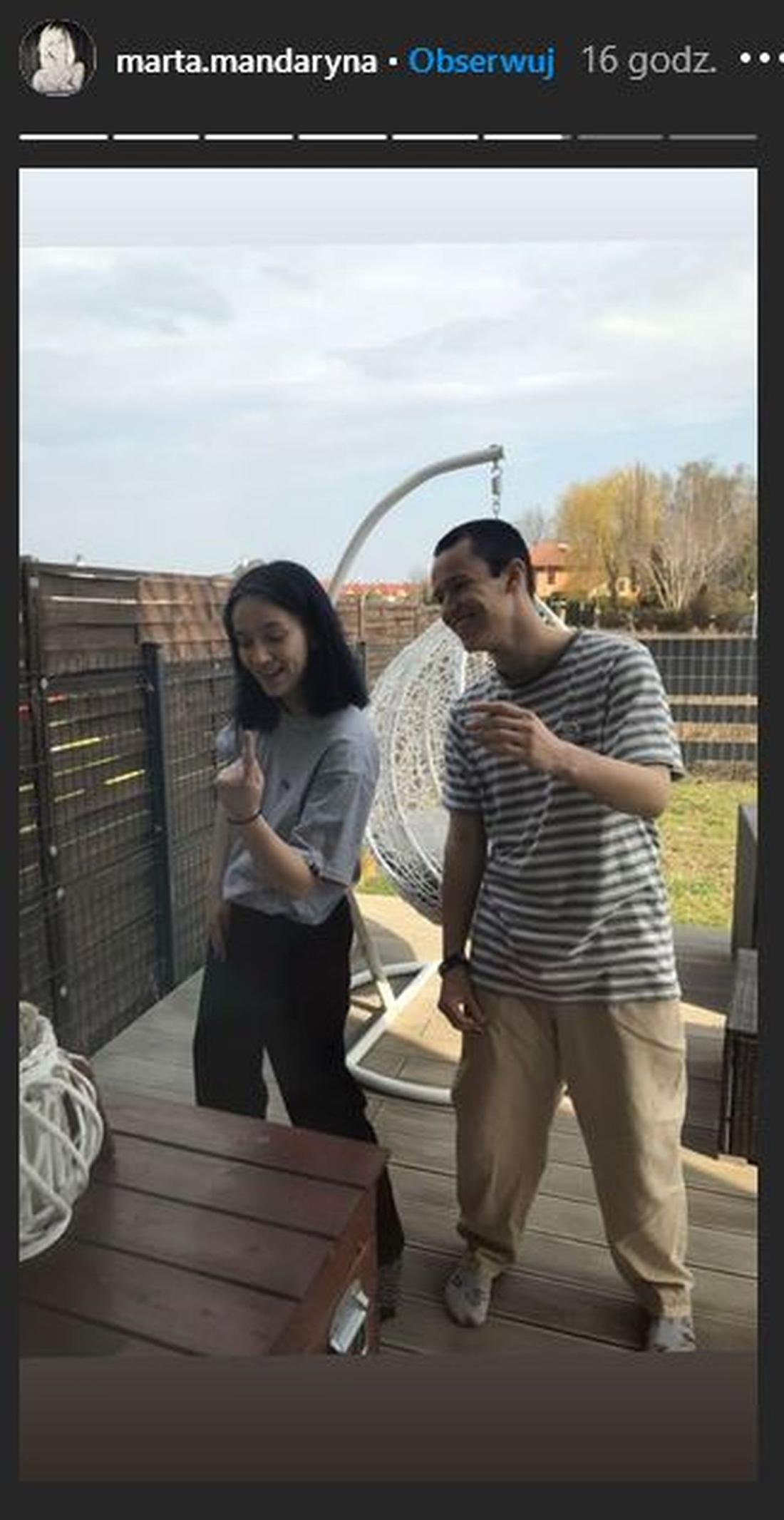 Fabienne i Xavier Wiśniewscy nagrywają TikToka