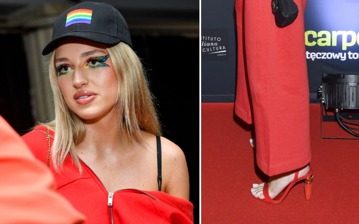 Caroline Derpieński bez “dollarsowej” stylizacji?! Paraduje w DRESIE na czerwonym dywanie! (FOTO)