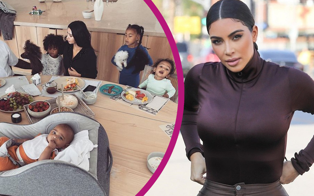 Tak wygląda DIETA dzieci Kim Kardashian. Ujawniła, czego NIE JEDZĄ