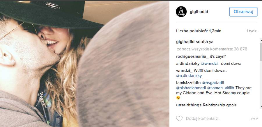 Miłość Zayna i Gigi Hadid na zdjęciach