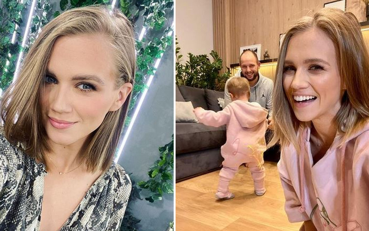 Agnieszka Kaczorowska na nowym zdjęciu pokazuje duży brzuszek, ale to jej córka kradnie uwagę. Jaka już duża!