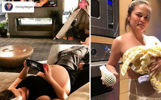 Chrissy Teigen pokazała rozstępy po ciąży