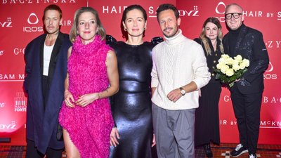 Plejada gwiazd na pokazie Gosi Baczyńskiej. Książkiewicz odsłoniła bieliznę, Lara Gessler jak landrynka