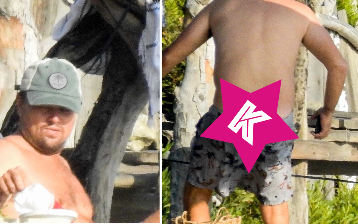 Zaniedbany Leonardo DiCaprio zaliczył na WPADKĘ na plaży (ZDJECIA)