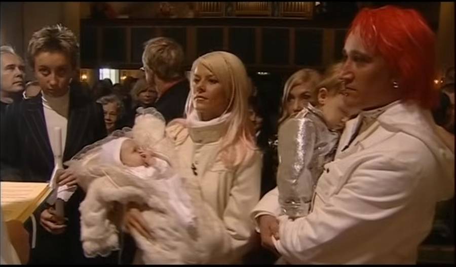 Michał Wiśniewski, Marta Wiśniewska, chrzest Xaviera i Fabienne, fot. YouTube