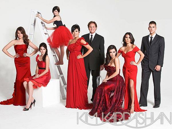 Świąteczne kartki Kardashianów