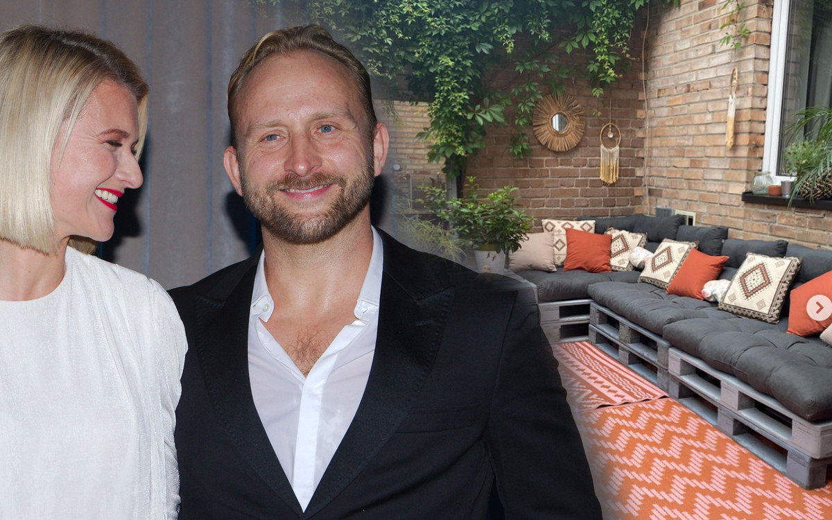 Zobaczcie jak mieszka Borys Szyc i Justyna Nagłowska. Ale ogród! (ZDJĘCIA)