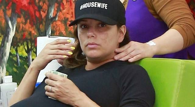 Przygnębiona Longoria bez makijażu. Kiepsko znosi ostatnie dni ciąży!