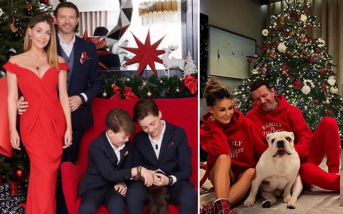 Małgorzata Rozenek z synami i Radosławem na świątecznym zdjęciu: “Jak rodzina królewska”