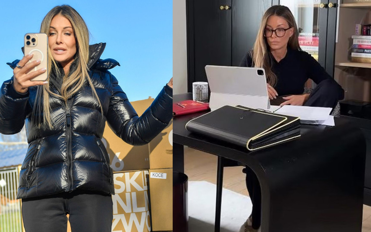 Biuro w nowej willi Rozenek. Wnętrze to kwintesencja elegancji i nowoczesności