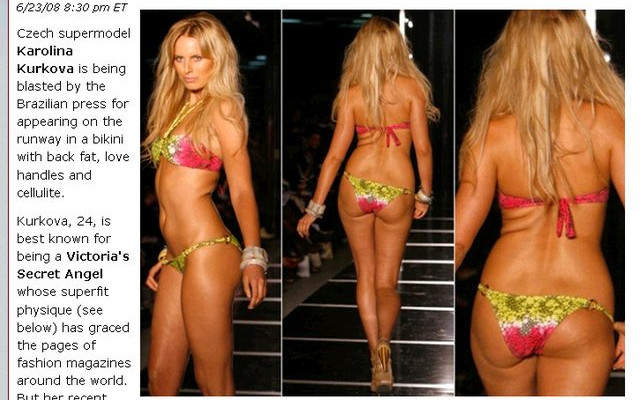 Czy Karolina Kurkova jest gruba?