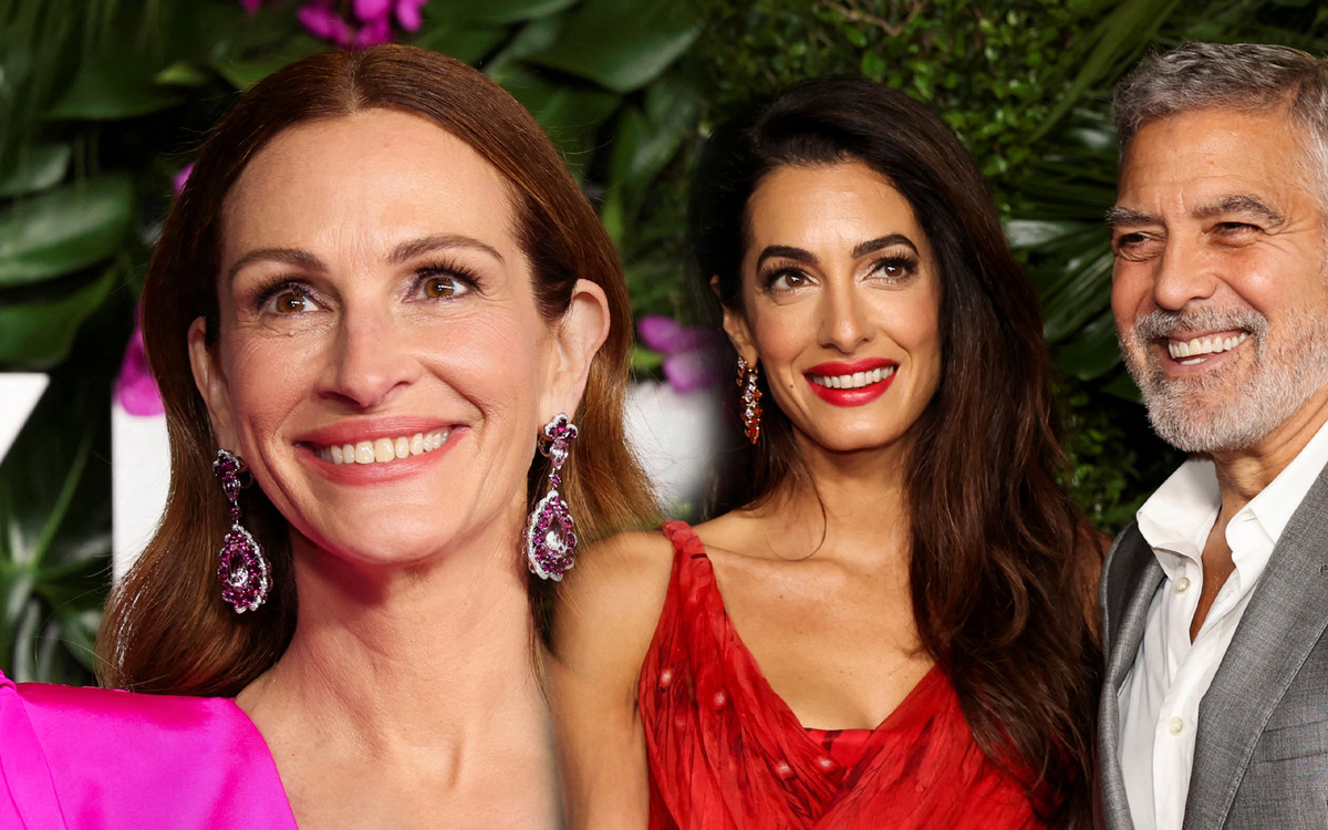 Zachwycające Julia Roberts i Amal Clooney na premierze filmu “Ticket to Paradise”