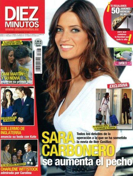 Sara Carbonero na okładkach