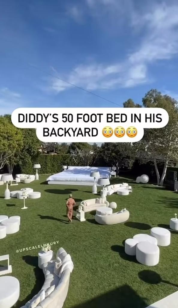 Diddy i jego 15-metrowe łóżko hitem internetu!