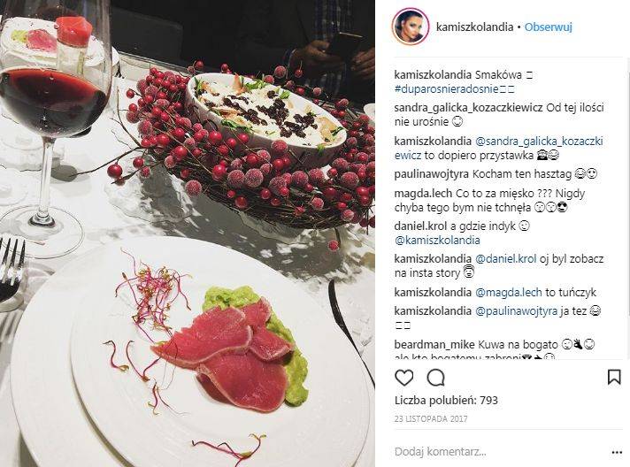 11 rzeczy, których dowiecie się z Instagrama Kamili Wybrańczyk