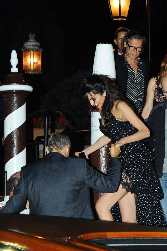 Amal Clooney z mężem w Wenecji – wrzesień 2017