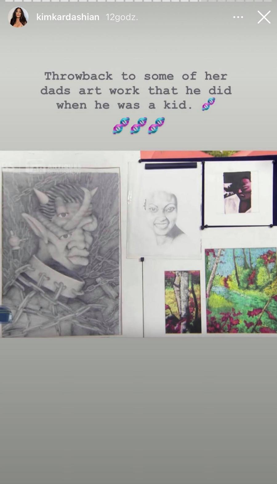 Kim Kardashian pokazała prace Kanyego Westa.