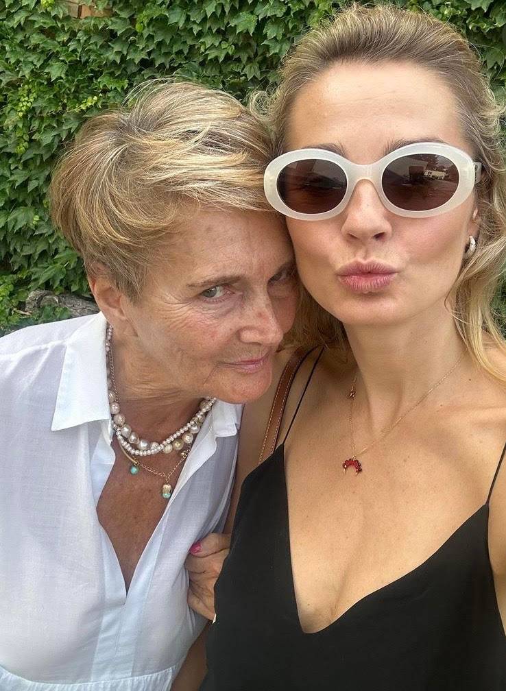 Małgorzata Socha z mamą