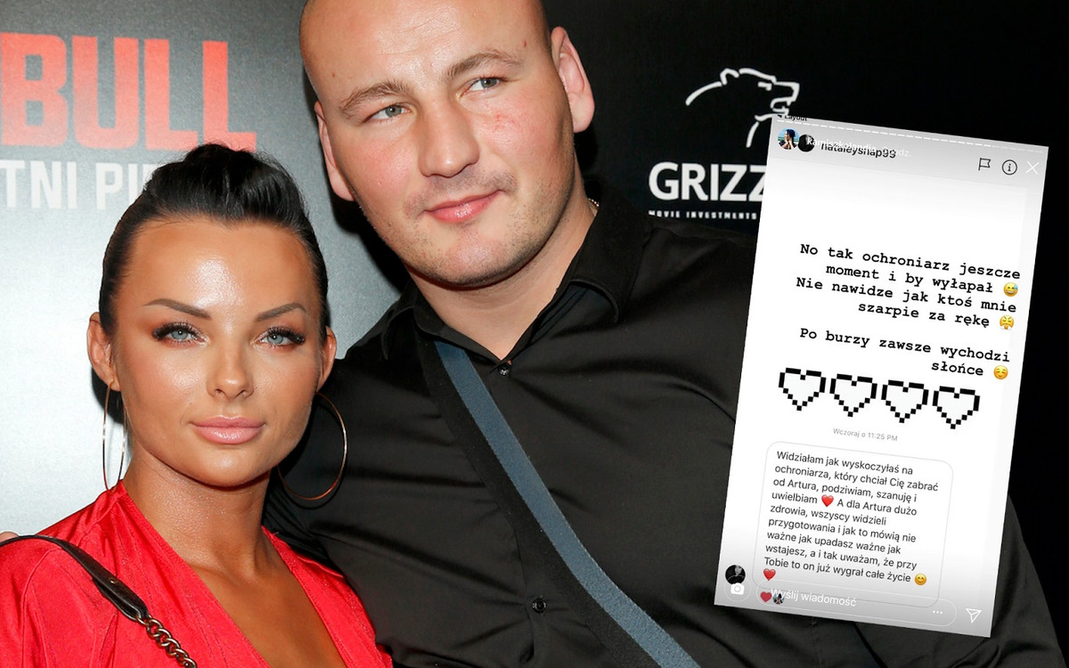 Dziewczyna Artura Szpilki po nokaucie AWANTUROWAŁA się z ochroniarzem (WIDEO)