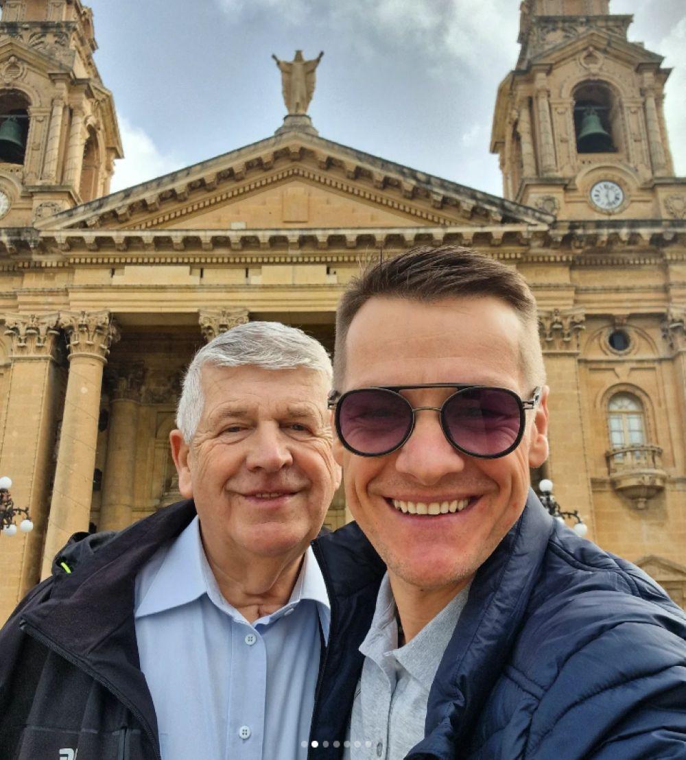 Marcin Mroczek z tatą/Instagram/mroczek_marcin