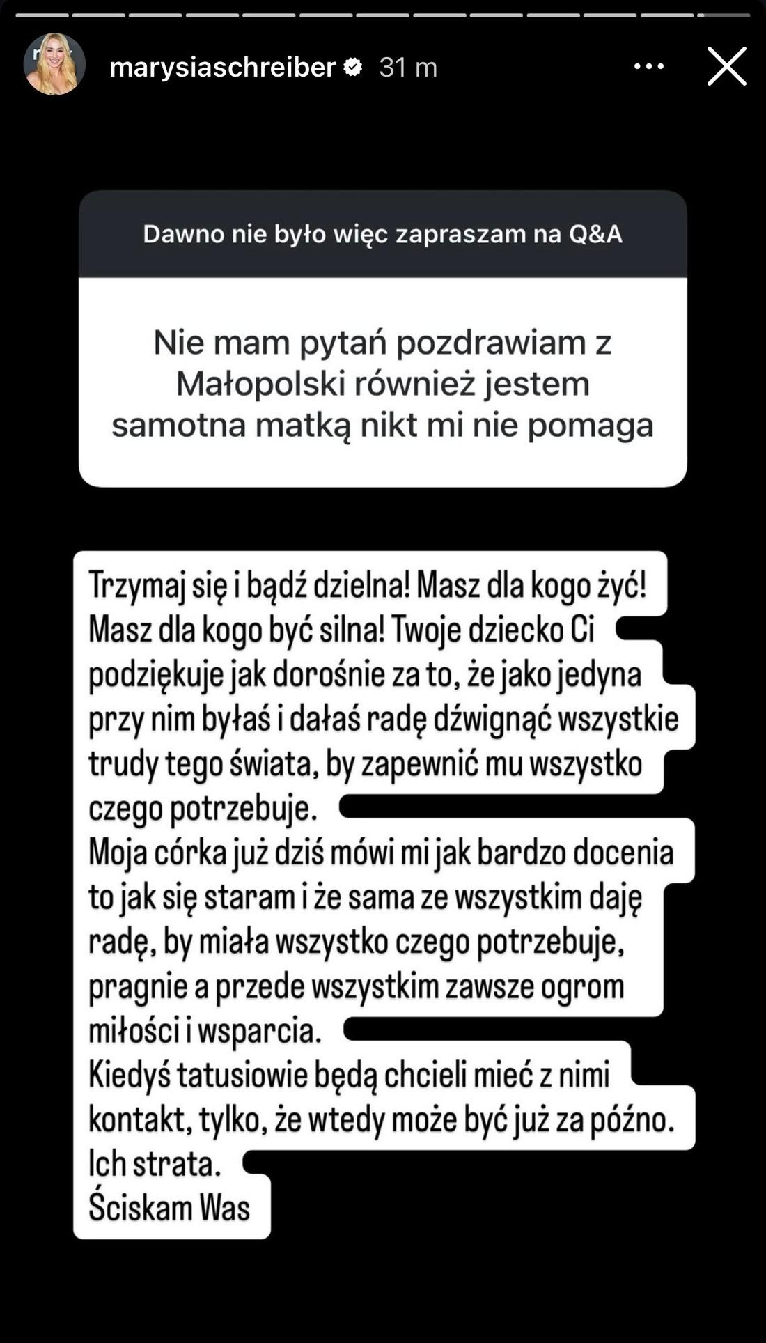 Marianna Schreiber, fot. Instagram. 