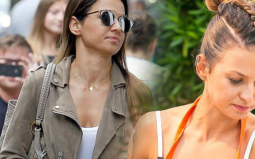 Anna Lewandowska na planie serialu