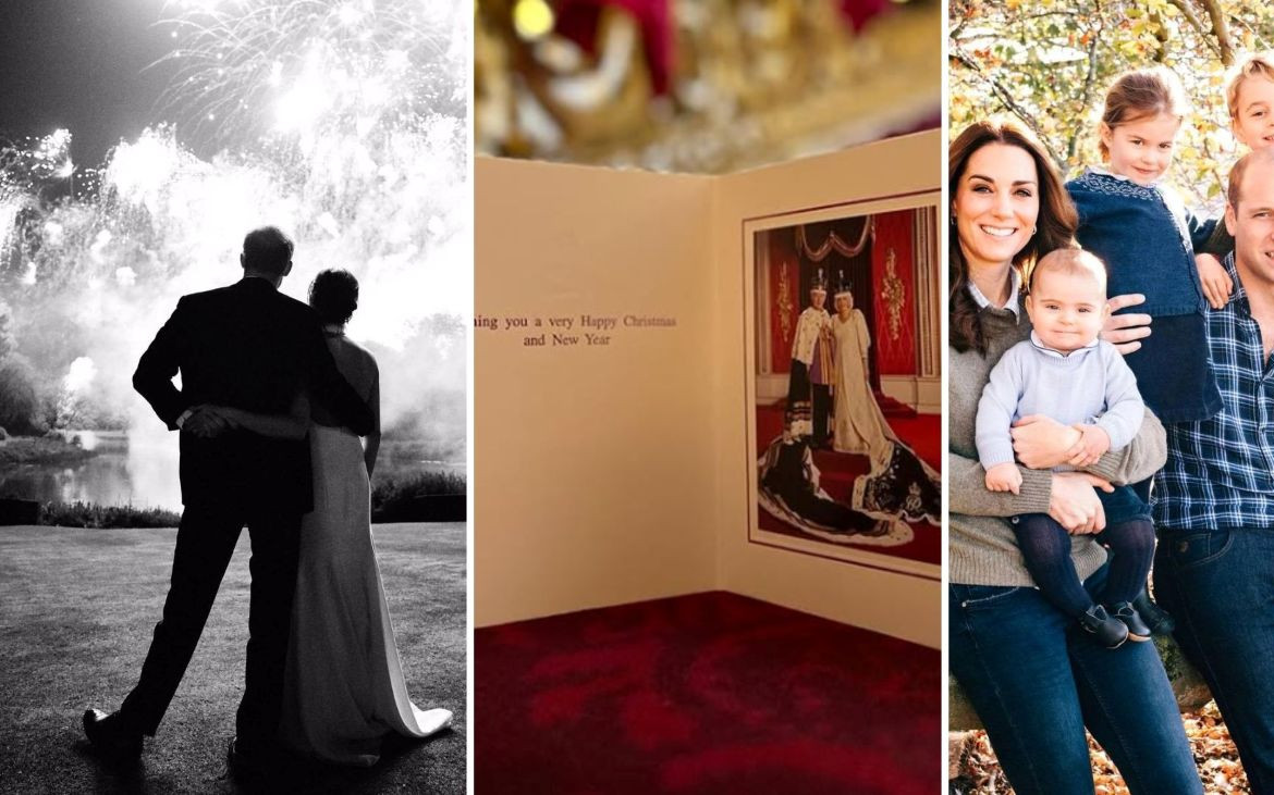 Kartki rodziny królewskiej na przestrzeni lat. Wybraliśmy te najpiękniejsze. (FOTO)