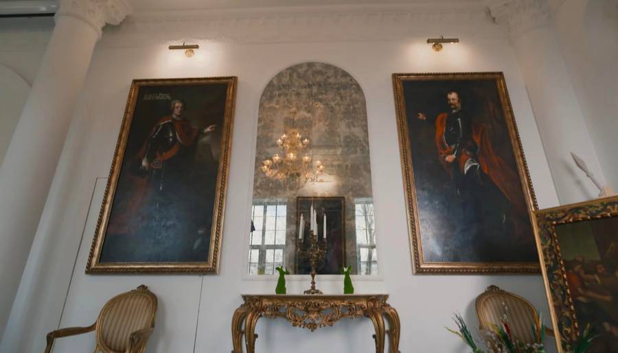 Książę Lubomirski wystroił pałac na Wielkanoc, fot. TVN