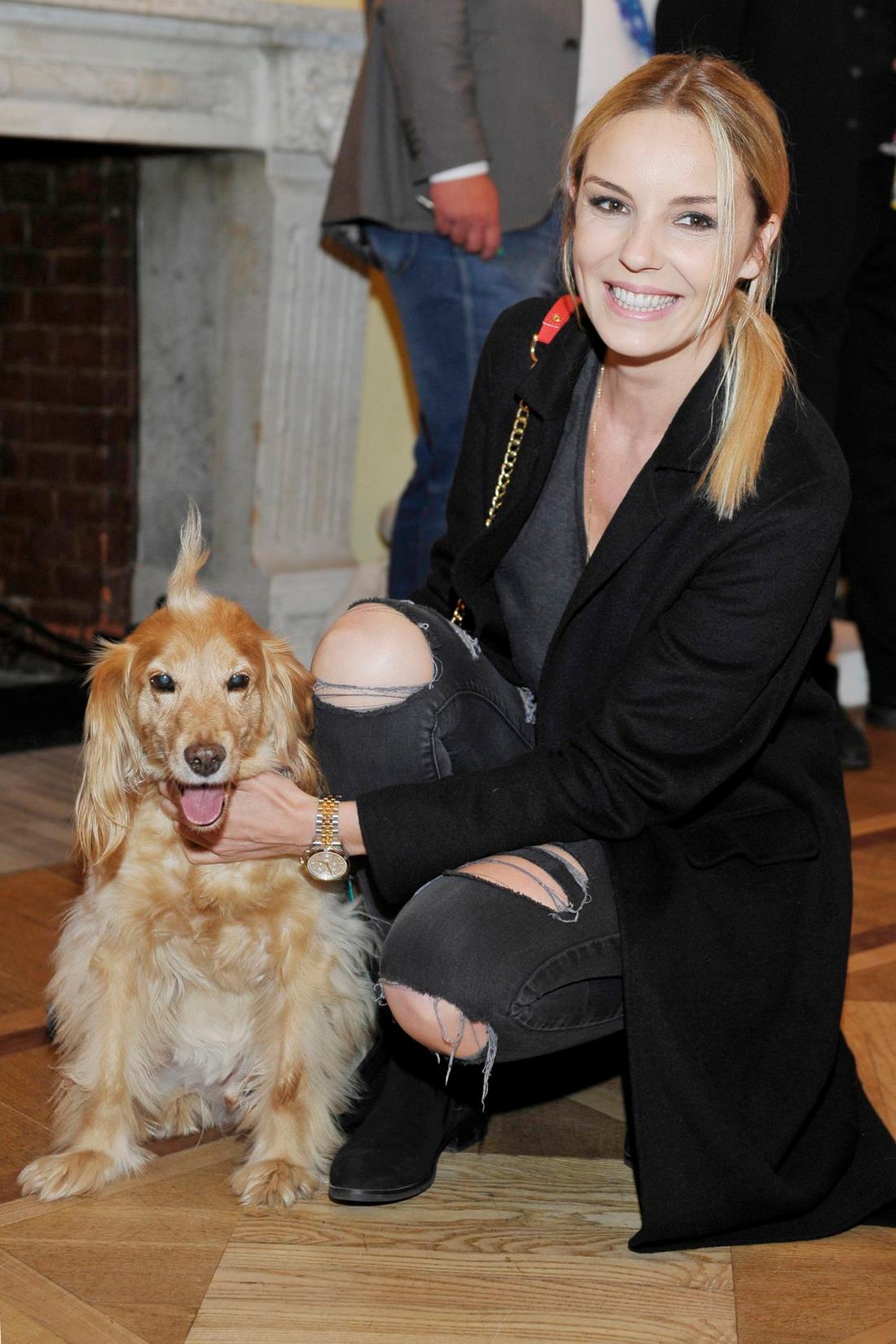 Agnieszka Włodarczyk z psem