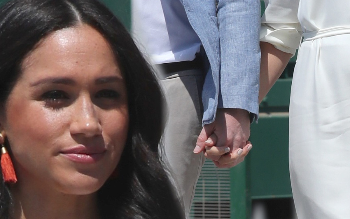 Książęca para Sussex po 6-dniowej rozłące. Meghan w pięknej koszulowej sukience (ZDJĘCIA)