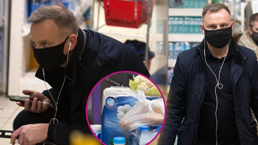 Andrzej Duda na zakupach