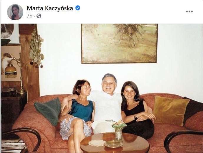 Marta Kaczyńska wspomina zmarłych rodziców, fot. Facebook / Marta Kaczyńska