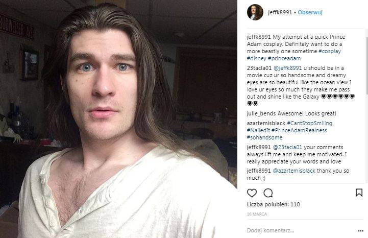 Jeffrey Kendall schudł 30 kg i dziś wygląda jak książę Disneya