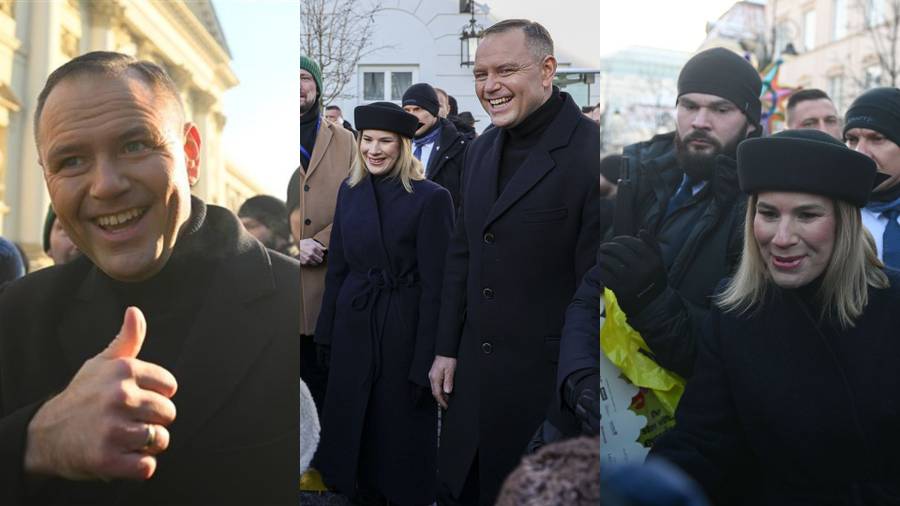 Para prezydencka na orszaku Trzech Króli, fot. Forum/KPRP