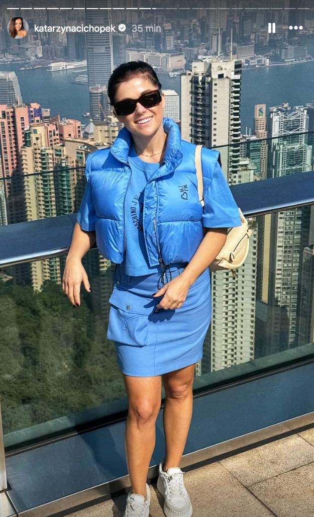 Kasia Cichopek z rodziną w Hongkongu