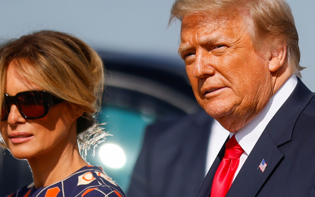 Donald i Melania Trump witani na Florydzie. Wszyscy patrzyli na buty byłej pierwszej damy (ZDJĘCIA)