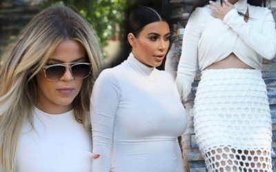 Ciężarna Kim, zdradzona Kourtney, samotna Khloe… (FOTO)