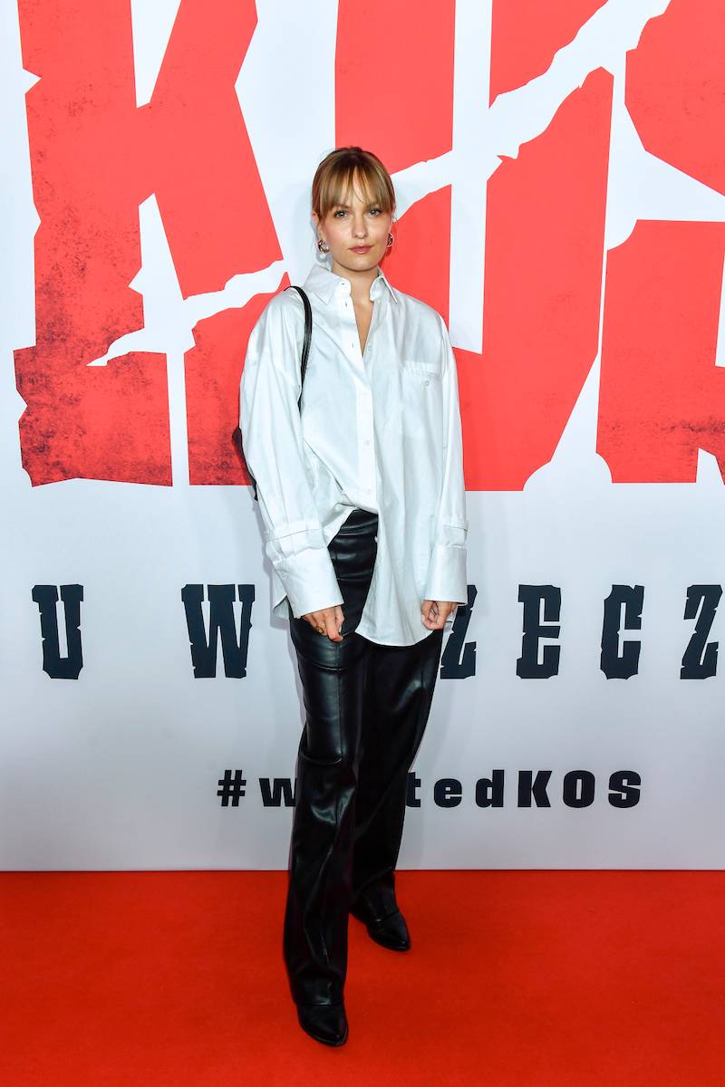 Premiera filmu “Kos”. Agnieszka Grochowska, Jacek Braciak, Katarzyna Warnke w kucyku