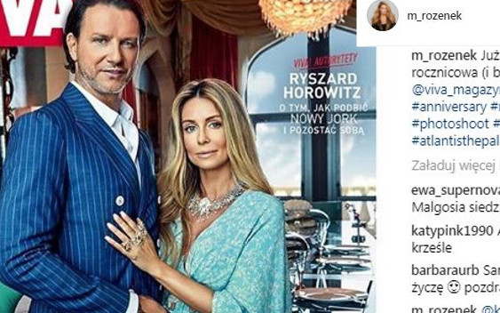 Rozenek-Majdan  z mężem w łóżku w Vivie! – na bogato (Instagram)