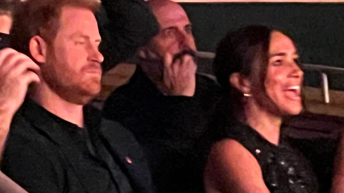 EXCLUSIVE: Meghan Markle, Prince Harry and Celine Dion enjoy the last night of Katy Perry in Las Vegas. 04 Nov 2023,Image: 819927597, License: Rights-managed, Restrictions: World Rights, Model Release: no, Pictured: Meghan Markle, Prince Harry, Credit line: MEGA / The Mega Agency / Forum