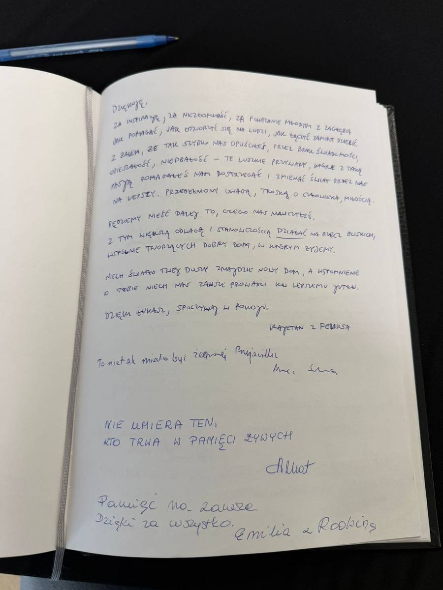 Tylko u nas! Niezwykłe słowa w księdze kondolencyjnej dla posła Litewki. Zajrzeliśmy do środka. Serce pęka…