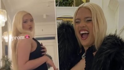 Studniówka Sary James. Odważna sukienka nie zostawiła wiele dla wyobraźni