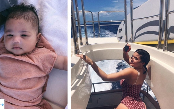Kylie, Travis i Stormi na Bahamach! Wyglądają na szczęśliwą rodzinkę (ZDJĘCIA)