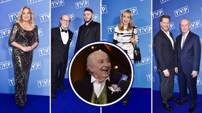 Gwiazdy starej telewizji na benefis Bohdana Łazuki. Wiesław Ochman z synem, Walewska, Sieńczyłło…