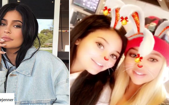 Ciężarna Kylie Jenner pokazała się na świątecznym śniadaniu Kardashianów